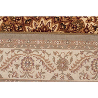 Charook 2375 Green Traditional Pattern Ivory Border Runner Rug - Rugs Of Beauty - 5