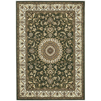 Charook 2375 Green Traditional Pattern Ivory Border Rug - Rugs Of Beauty - 1