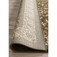 Charook 2375 Green Traditional Pattern Ivory Border Rug - Rugs Of Beauty - 7