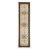 Charook 2375 Ivory Traditional Pattern Black Border Runner Rug - Rugs Of Beauty - 1