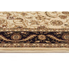Charook 2375 Ivory Traditional Pattern Black Border Runner Rug - Rugs Of Beauty - 3