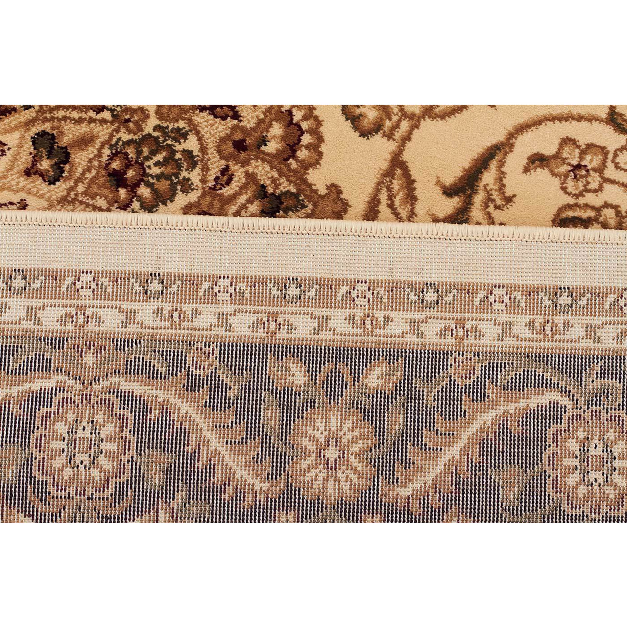 Charook 2375 Ivory Traditional Pattern Black Border Runner Rug - Rugs Of Beauty - 5