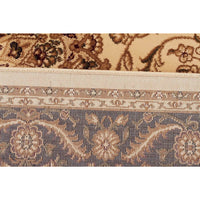 Charook 2375 Ivory Traditional Pattern Black Border Runner Rug - Rugs Of Beauty - 5