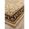 Charook 2375 Ivory Traditional Pattern Black Border Rug - Rugs Of Beauty - 3