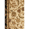 Charook 2375 Ivory Traditional Pattern Black Border Rug - Rugs Of Beauty - 6