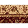 Charook 2375 Ivory Traditional Pattern Burgundy Border Runner Rug - Rugs Of Beauty - 4