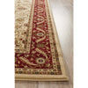 Charook 2375 Ivory Traditional Pattern Burgundy Border Rug - Rugs Of Beauty - 3