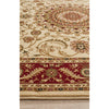 Charook 2375 Ivory Traditional Pattern Burgundy Border Rug - Rugs Of Beauty - 4
