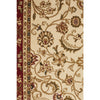 Charook 2375 Ivory Traditional Pattern Burgundy Border Rug - Rugs Of Beauty - 5