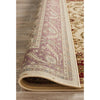 Charook 2375 Ivory Traditional Pattern Burgundy Border Rug - Rugs Of Beauty - 7