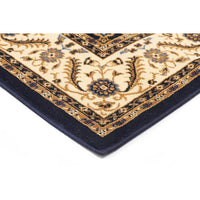 Charook 2375 Blue Traditional Pattern Ivory Border Rug - Rugs Of Beauty - 2