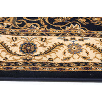 Charook 2375 Blue Traditional Pattern Ivory Border Rug - Rugs Of Beauty - 3