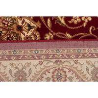 Charook 2375 Red Traditional Pattern Ivory Border Runner Rug - Rugs Of Beauty - 5