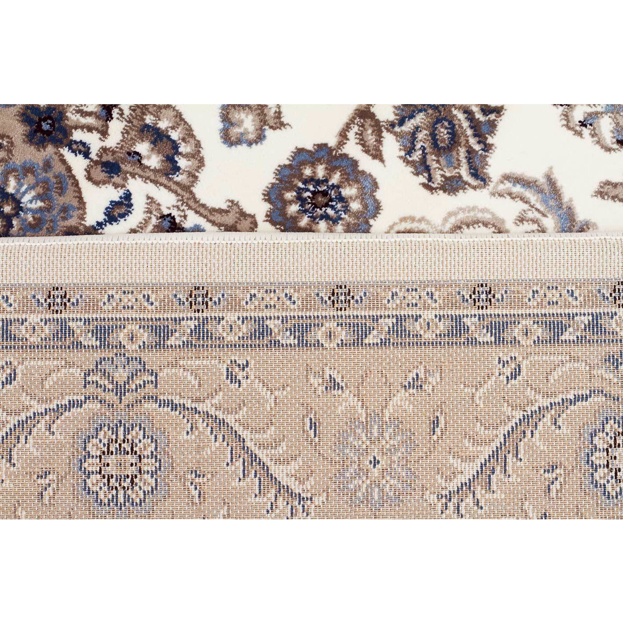 Charook 2375 White Traditional Pattern Beige Border Runner Rug - Rugs Of Beauty - 5