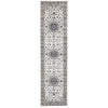 Charook 2375 White Traditional Pattern Beige Border Runner Rug - Rugs Of Beauty - 1