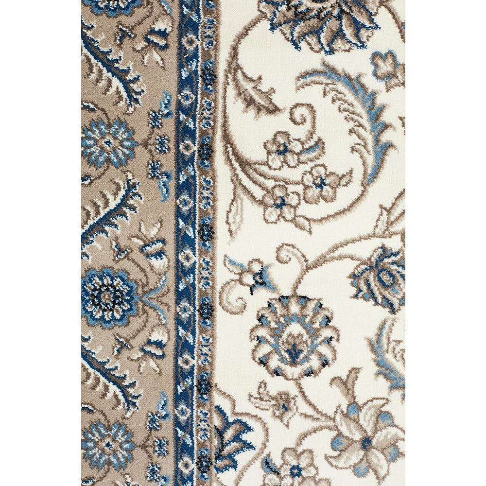 Charook 2375 White Traditional Pattern Beige Border Rug - Rugs Of Beauty - 6