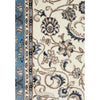 Charook 2375 White Traditional Pattern Blue Border Runner Rug - Rugs Of Beauty - 3