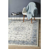 Charook 2375 White Traditional Pattern Blue Border Rug - Rugs Of Beauty - 2
