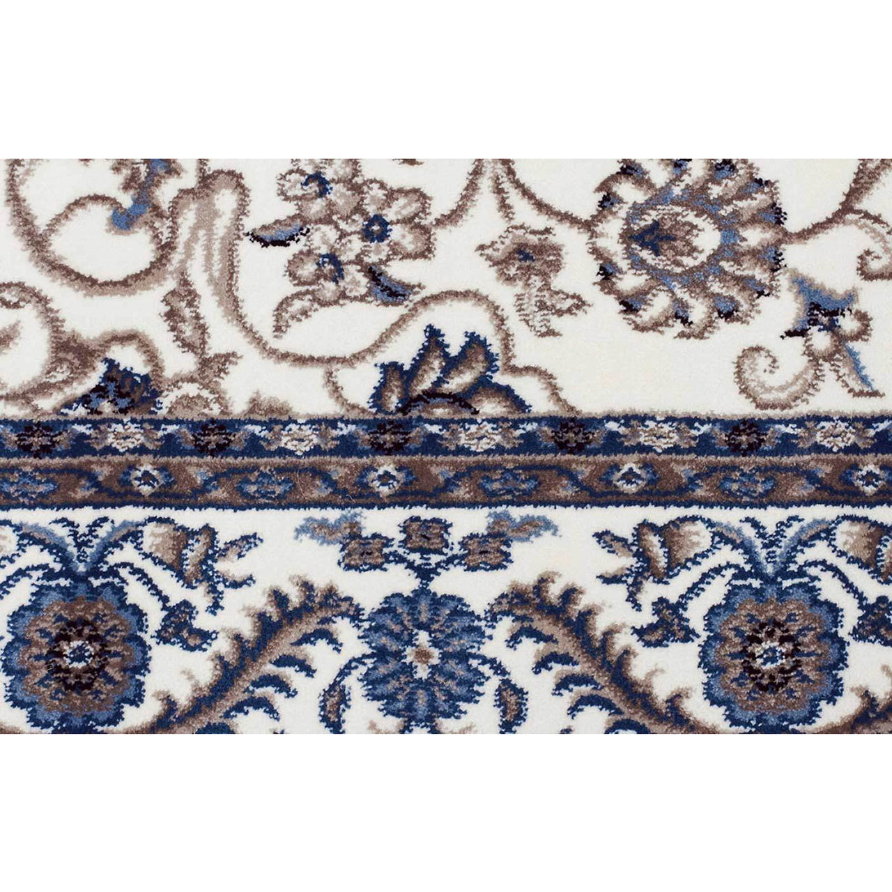 Charook 2375 White Traditional Pattern White Border Runner Rug - Rugs Of Beauty - 4