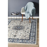 Charook 2375 White Traditional Pattern White Border Rug - Rugs Of Beauty - 2