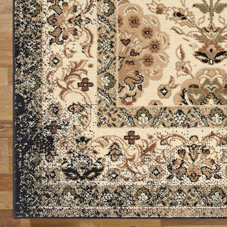 Kota 1422 Black Brown Transitional Patterned Rug - Rugs Of Beauty - 6