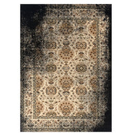 Kota 1422 Black Brown Transitional Patterned Rug - Rugs Of Beauty - 1