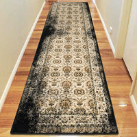Kota 1422 Black Brown Transitional Patterned Rug - Rugs Of Beauty - 7