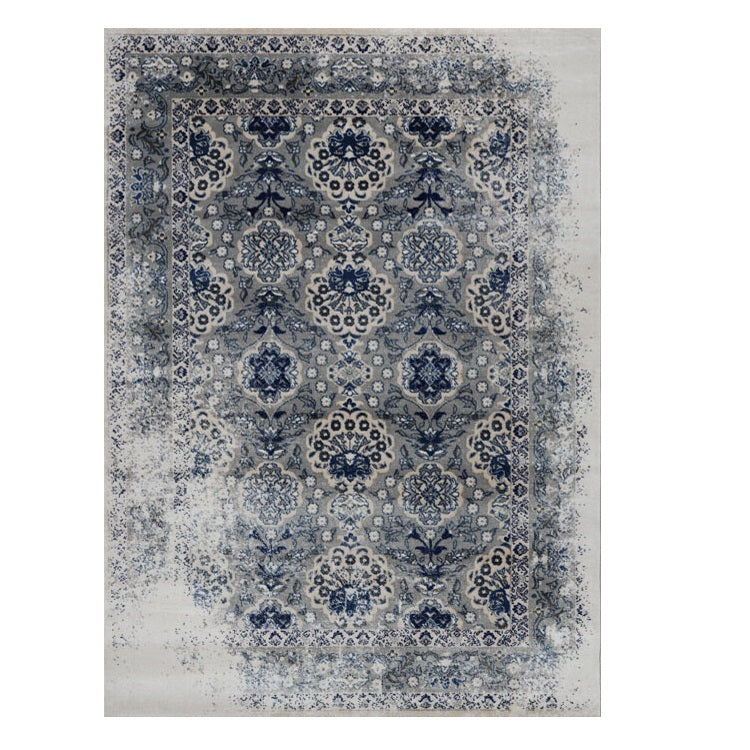 Kota 1422 Grey Blue Beige Transitional Patterned Rug - Rugs Of Beauty - 1
