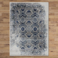 Kota 1422 Grey Blue Beige Transitional Patterned Rug - Rugs Of Beauty - 3