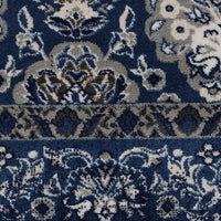 Kota 1422 Navy Blue Grey Beige Transitional Patterned Rug - Rugs Of Beauty - 5
