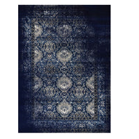 Kota 1422 Navy Blue Grey Beige Transitional Patterned Rug - Rugs Of Beauty - 1