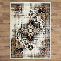 Kota 1423 Brown Beige Transitional Patterned Rug - Rugs Of Beauty - 3