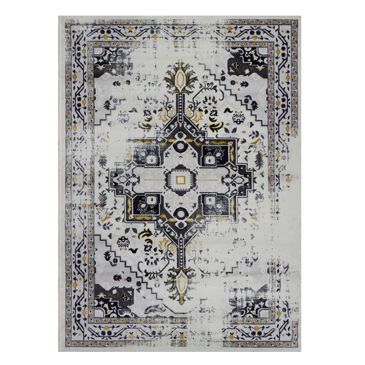 Kota 1423 Gold Beige Grey Transitional Patterned Rug - Rugs Of Beauty - 1
