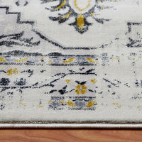 Kota 1423 Gold Beige Grey Transitional Patterned Rug - Rugs Of Beauty - 6