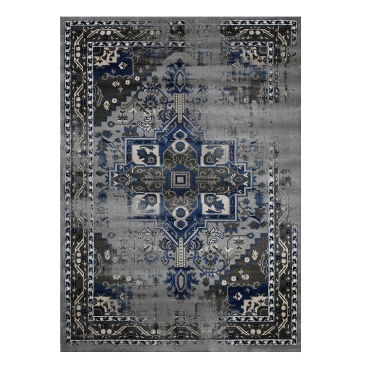 Kota 1423 Grey Blue Beige Transitional Patterned Rug - Rugs Of Beauty - 1