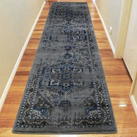 Kota 1423 Grey Blue Beige Transitional Patterned Rug - Rugs Of Beauty - 7