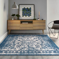 Kota 1424 Blue Beige Transitional Patterned Rug - Rugs Of Beauty - 2