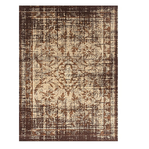 Kota 1424 Brown Cream Transitional Patterned Rug - Rugs Of Beauty - 1