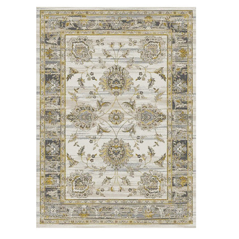 Kota 1426 Gold Grey Beige Transitional Patterned Rug - Rugs Of Beauty - 1