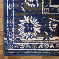 Kota 1426 Navy Blue Beige Transitional Patterned Rug - Rugs Of Beauty - 5