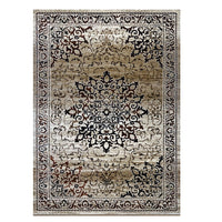 Kota 1427 Beige Brown Black Transitional Patterned Rug - Rugs Of Beauty - 1