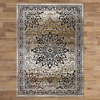 Kota 1427 Beige Brown Black Transitional Patterned Rug - Rugs Of Beauty - 3