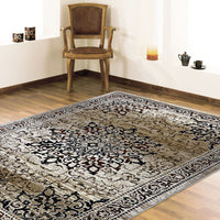 Kota 1427 Beige Brown Black Transitional Patterned Rug - Rugs Of Beauty - 2