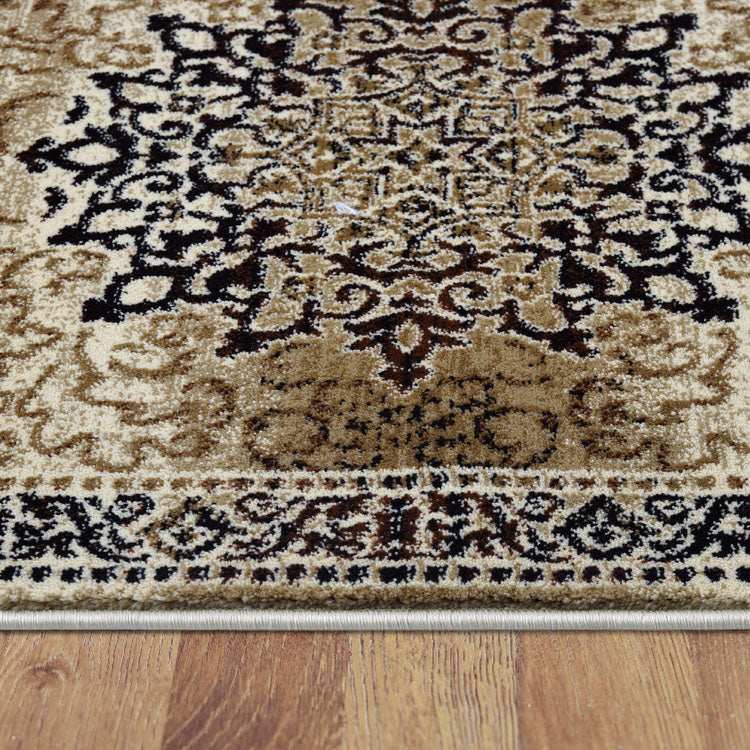 Kota 1427 Beige Brown Black Transitional Patterned Rug - Rugs Of Beauty - 5