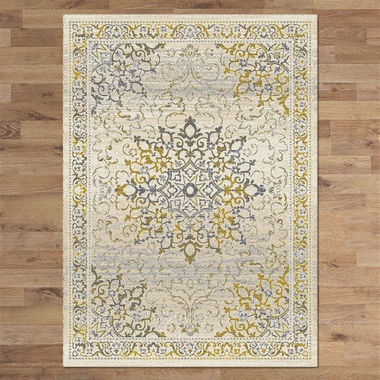 Kota 1427 Gold Beige Grey Transitional Patterned Rug - Rugs Of Beauty - 3