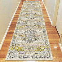 Kota 1427 Gold Beige Grey Transitional Patterned Rug - Rugs Of Beauty - 7