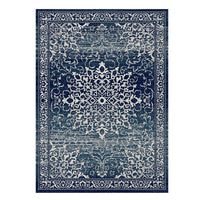 Kota 1427 Navy Blue Beige Transitional Patterned Rug - Rugs Of Beauty - 1