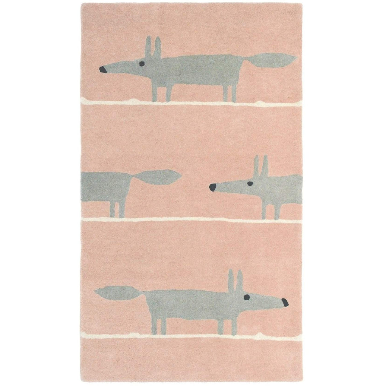 Scion Mr Fox Blush 25302 Modern Designer Wool Rug - Rugs Of Beauty - 1