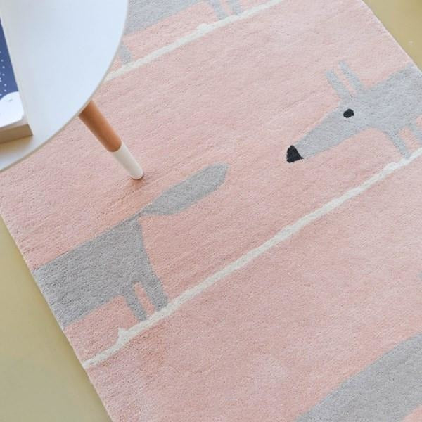 Scion Mr Fox Blush 25302 Modern Designer Wool Rug - Rugs Of Beauty - 5