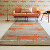 Scion Mr Fox Cinnamon 25303 Modern Designer Wool Rug - Rugs Of Beauty - 2
